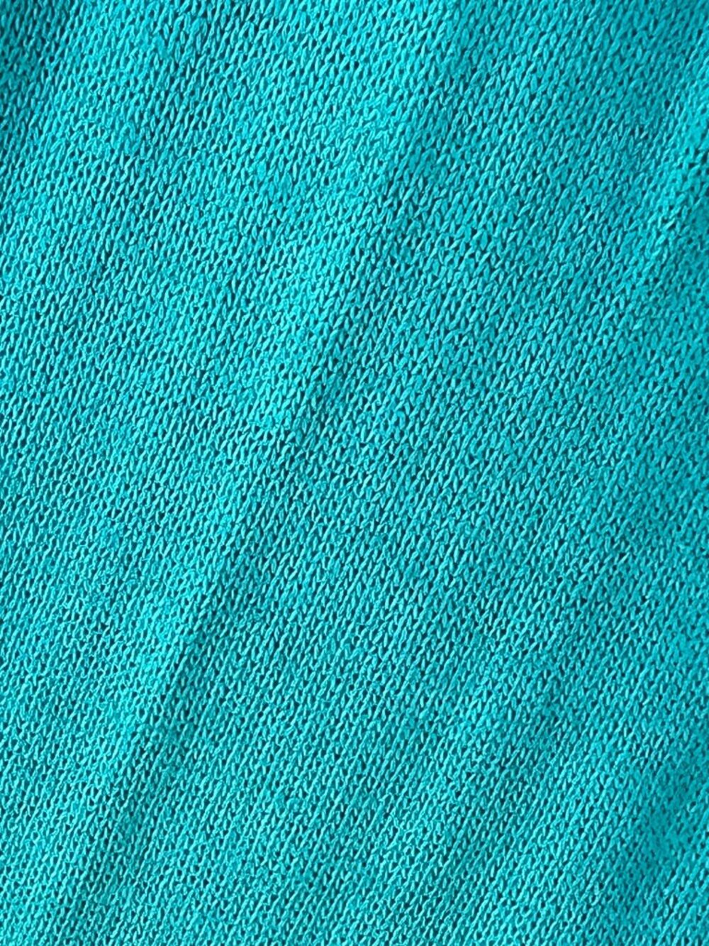 Women's Size 14 Skirt Turquoise Tiered Peasant Cotton Knit Waist 39.5" L Boho - Picture 3 of 8
